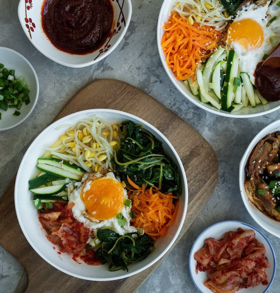 Bibimbap coreano, receta de cocina fácil, sencilla y deliciosa