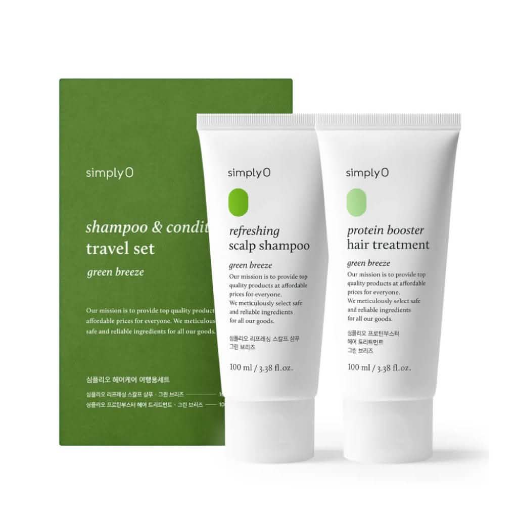 Shampoo & Conditioner Travel Set (Green Breeze)