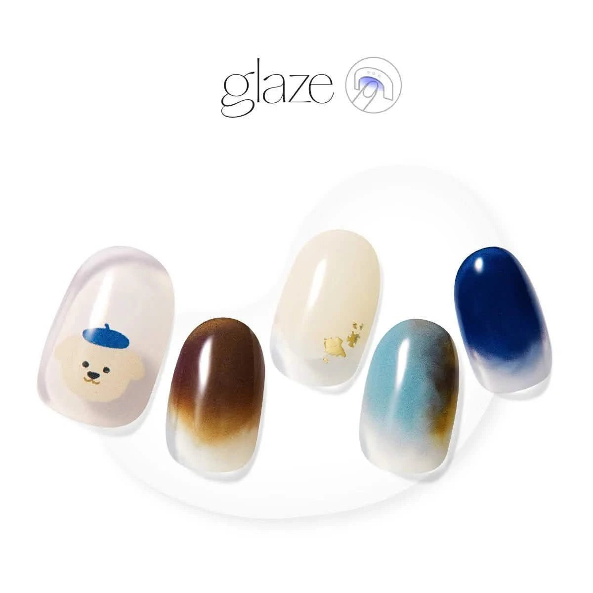 Glaze Semi-Cured Gel Nail: ZMA419N Artist Puppy