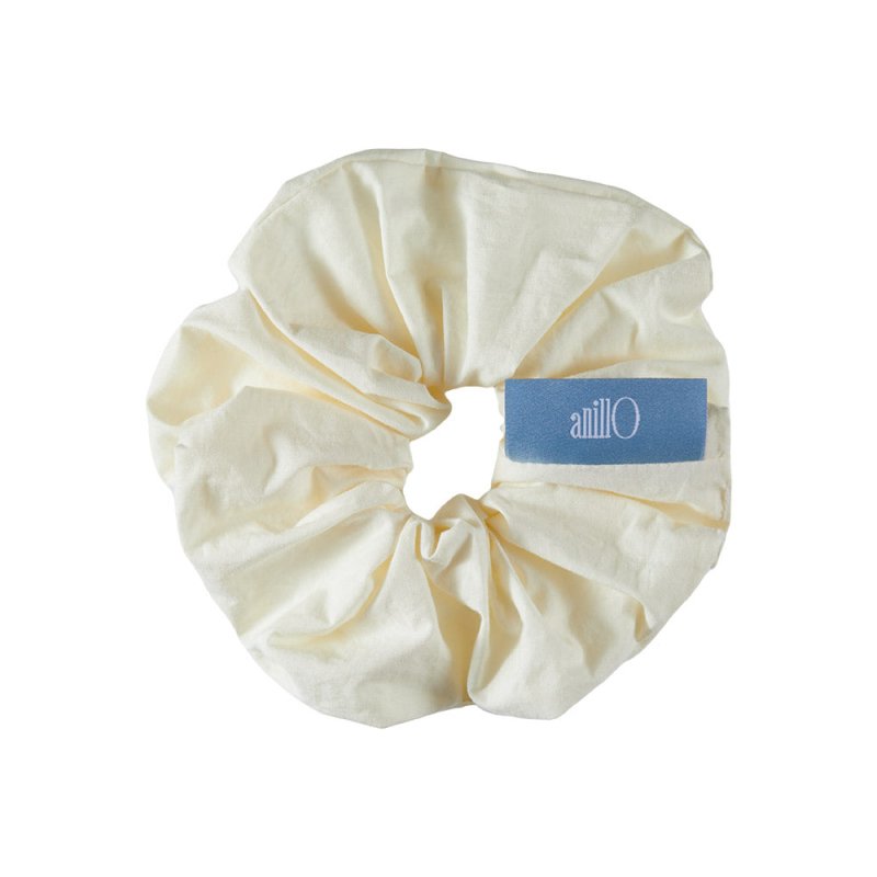 Cream Cotton Hair Scrunchie - Sokobox