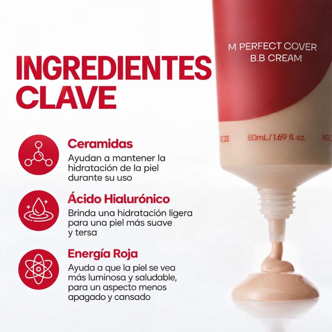 Missha BB Cream: M Perfect Cover BB Cream SPF 42/PA +++ Tono N° 23
