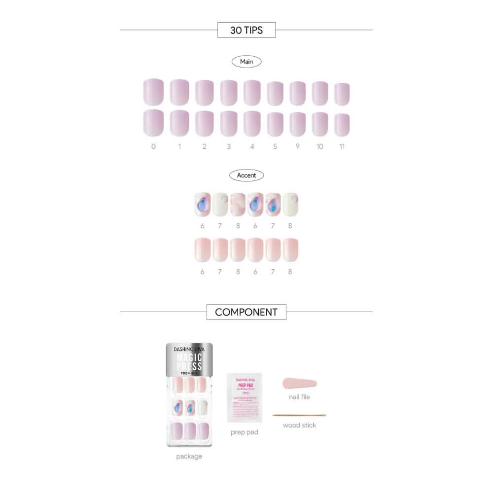 Magic Gel Press Manicure: MDR1200PR (Premium - Square Regular)