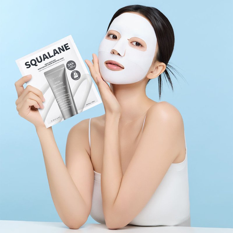 Aqua Squalane Moisturizing Wrapping Mask 1ea - Sokobox