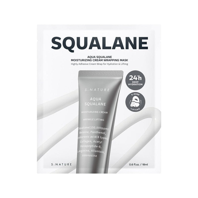 Aqua Squalane Moisturizing Wrapping Mask 1ea - Sokobox