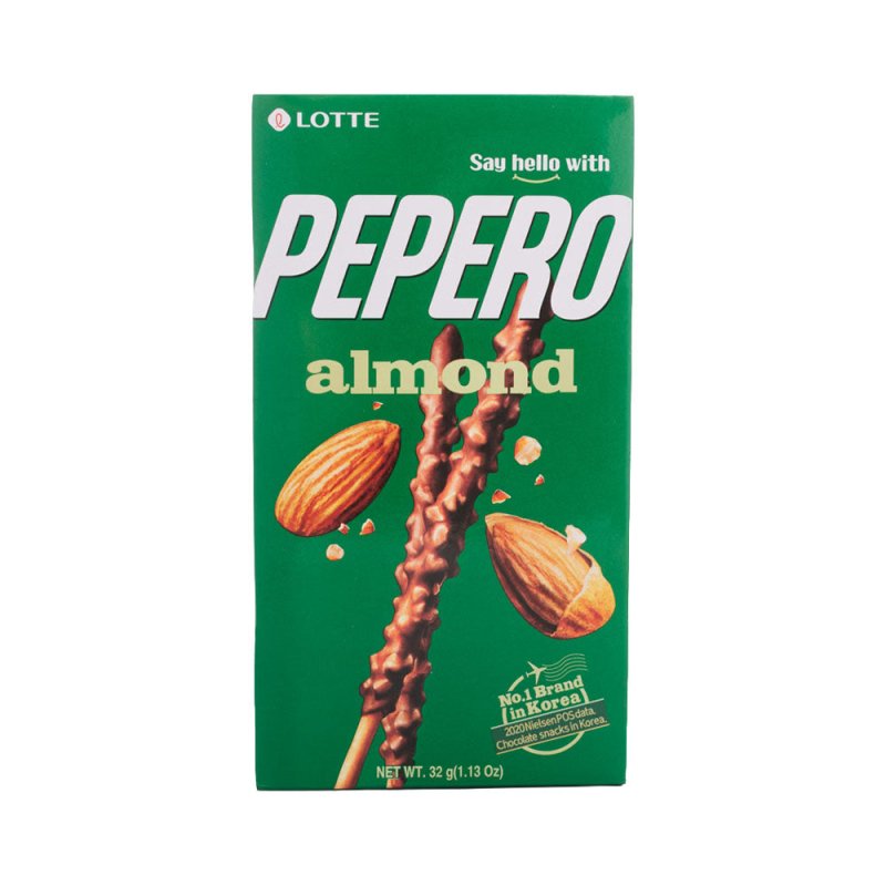 Galleta de Chocolate con Almendras Pepero Almond Choco 32g - Sokobox